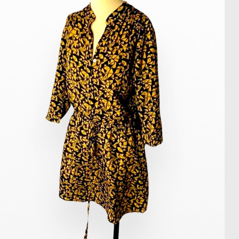 5/48 Geometry Shirt Dress Size L